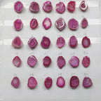 Light Pink Geode Stones for Rings (20–25 mm) – Natural Crystal Centers for Jewelry Making – Exact Piece Shown in Photo