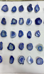 Geode Stones (Pendant) by Selection 25-30 mm Blue For Making Pendant Jewelry