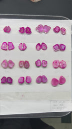 Geode Pairs (Earring) by Selection 20-25mm  Pink Color