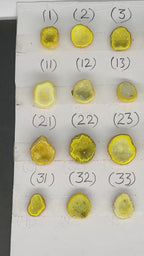 Geode Rings stone by Selection 10-20mm Yellow And Green