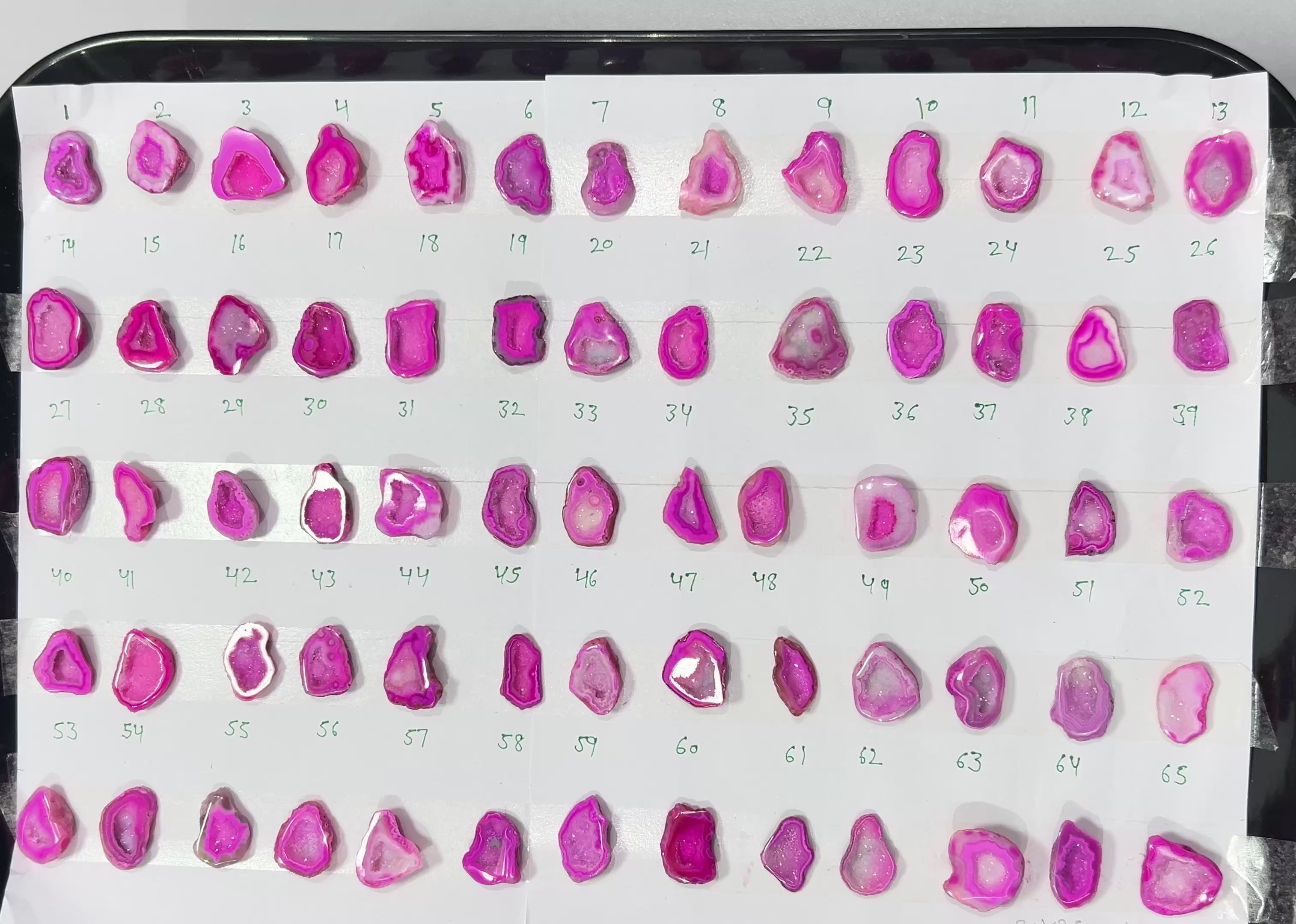 Geode Stones (Pendant) by Selection 20-25 mm Pink For Making Pendant Jewelry