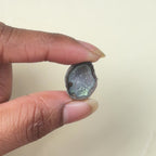 Raw Black Geode Druzy 20–25mm | Agate Slice Stone for Wholesale Jewelry