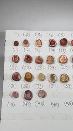 Geode Rings stone by Selection 10-20mm Orange For Making Rings