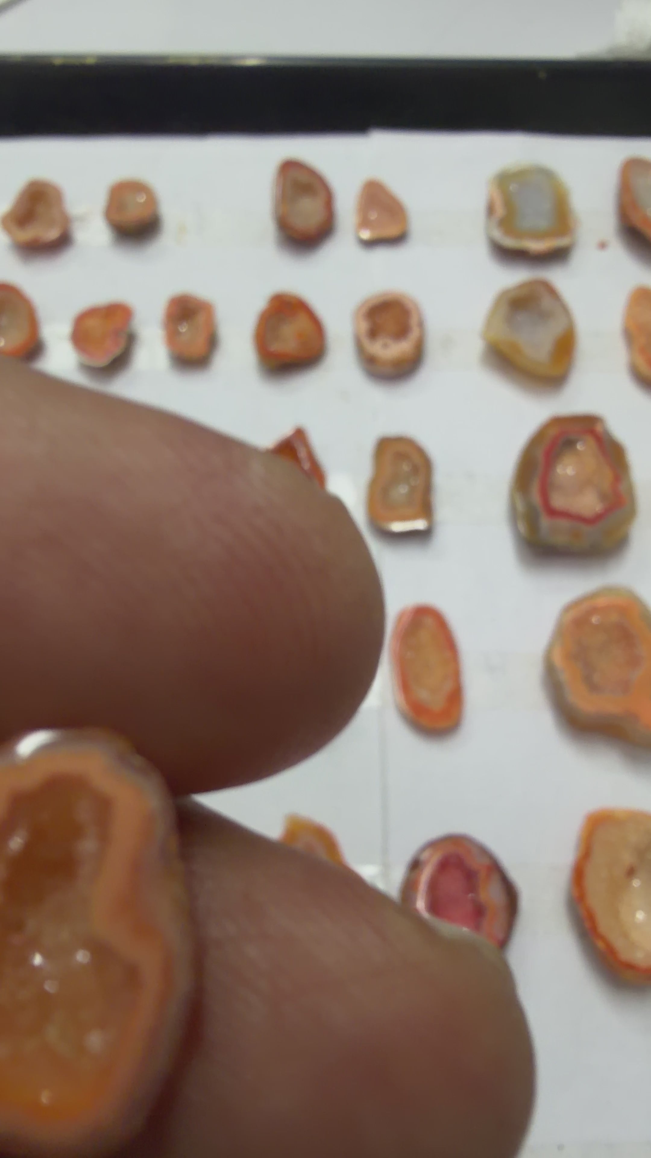 Orange Agate Druzy Geode Slices – Perfect for Ring Making