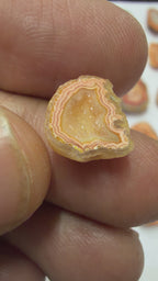 Orange Agate Druzy Geode Slices – Perfect for Ring Making