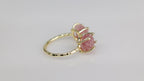 Agni Love Ring Raw Birthstone 8 - 10 mm Adjustable Band
