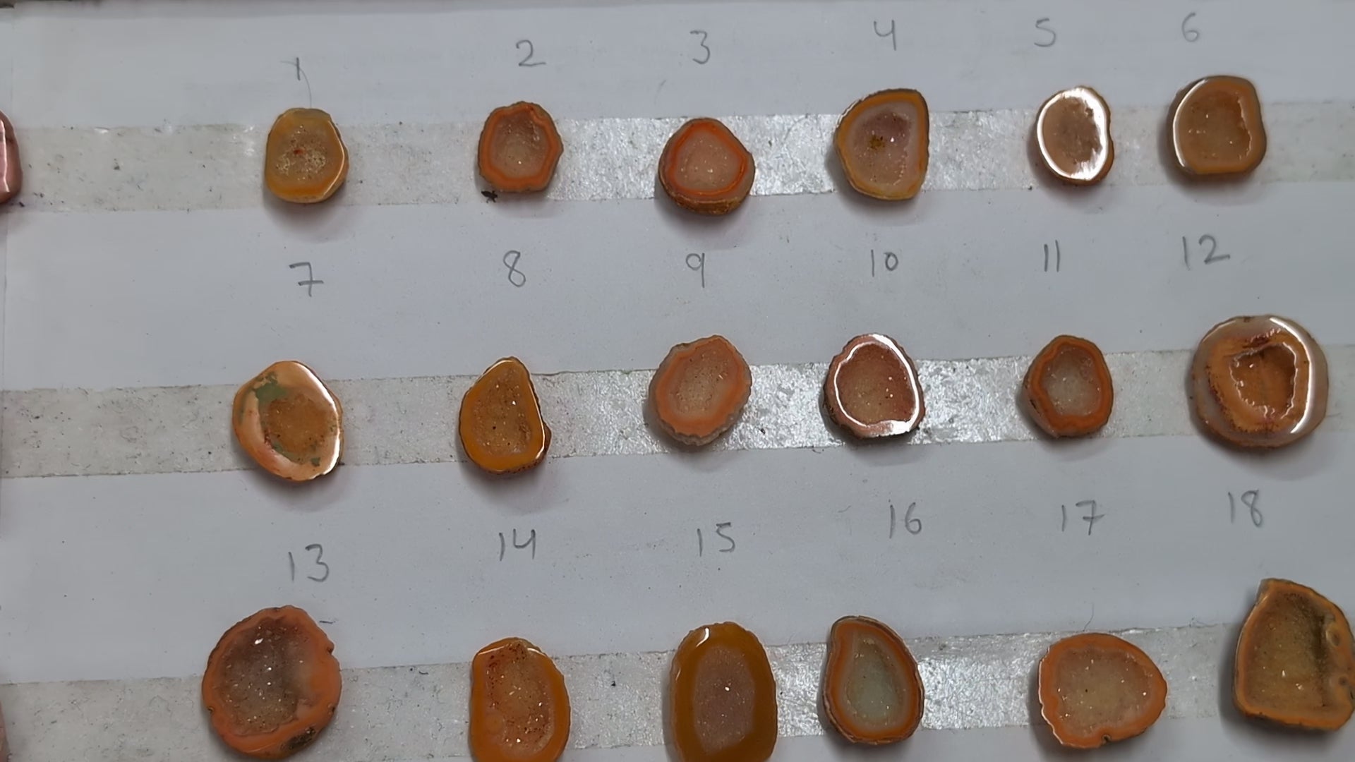 Natural Orange Geode Crystal Stones 10–20mm – Handpicked Geodes for Ring, Crystal Lovers | Get Exact Piece Shown in the Picture