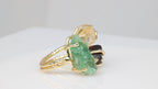 Agni Love Ring Raw Birthstone 8 - 10 mm Adjustable Band