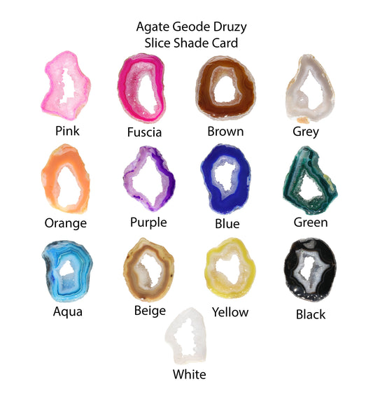 Ring Geode Slice Adjustable & Prong Set - Meena Design