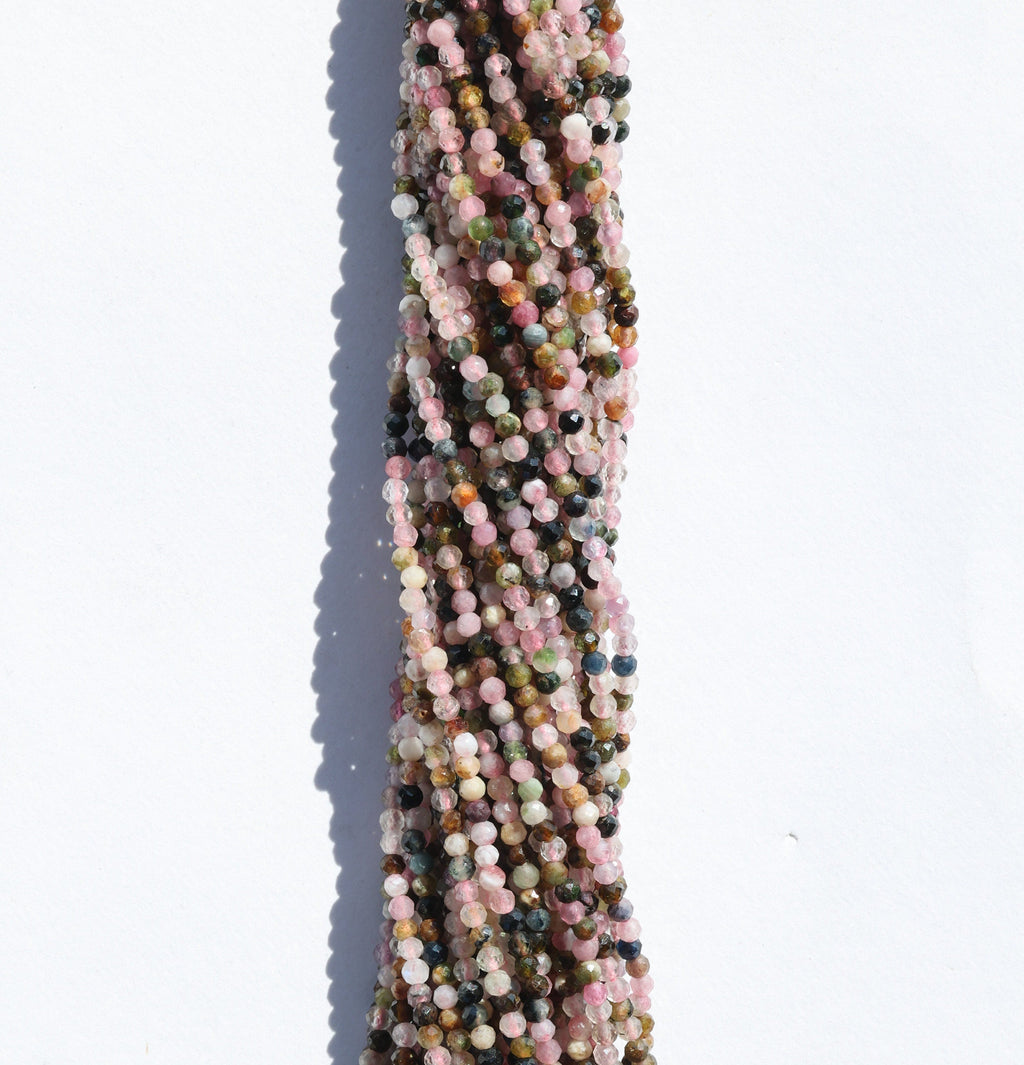1 Line Natural Gemstone Beads 2 - 2.5 mm - Meena Design