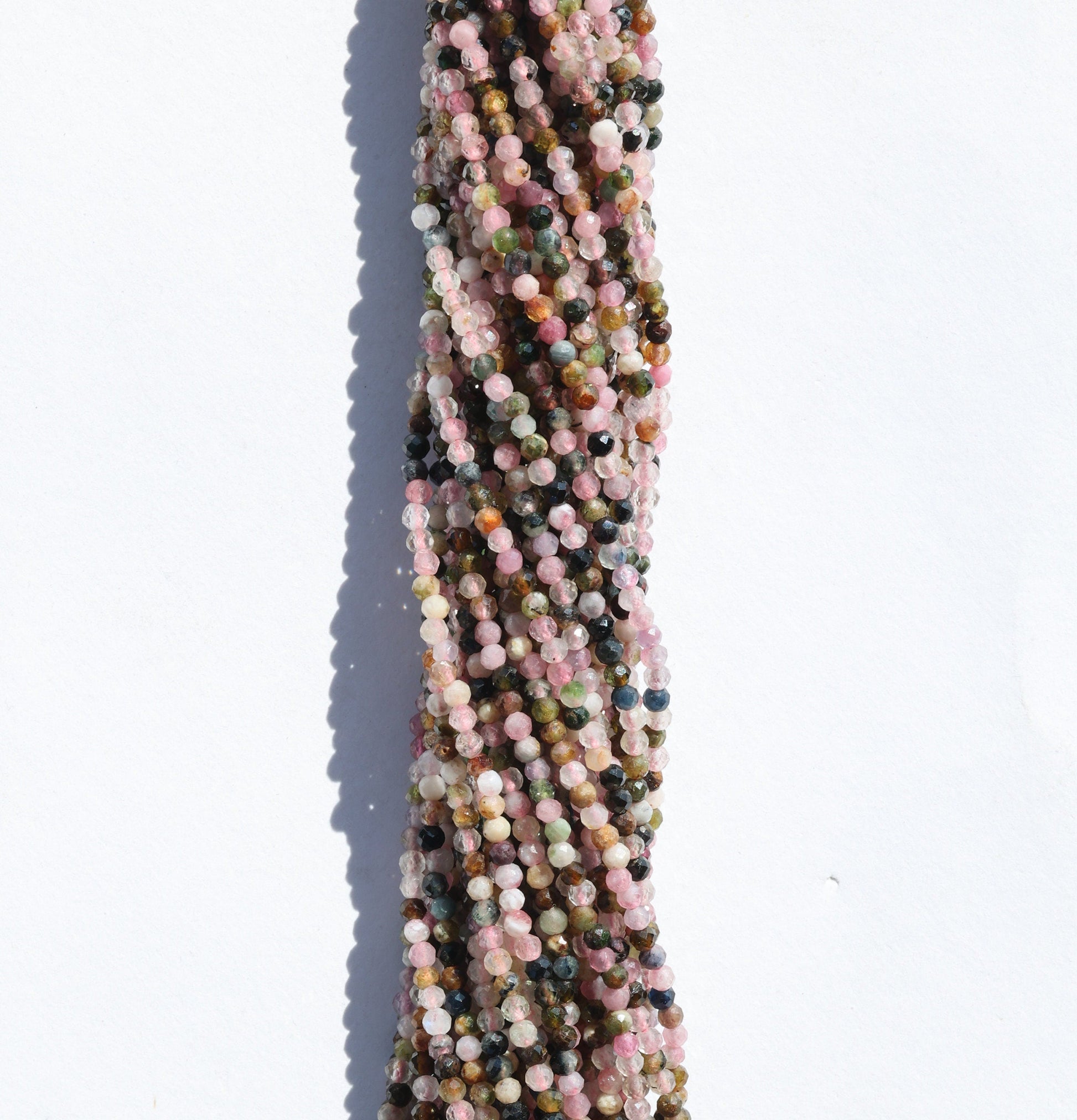1 Line Natural Gemstone Beads 2 - 2.5 mm - Meena Design