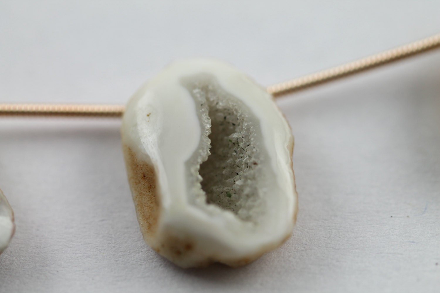 1 Strand 15 - 30 mm long agate druzy slice beads natural agate gemstones geode sliced bead - Meena Design