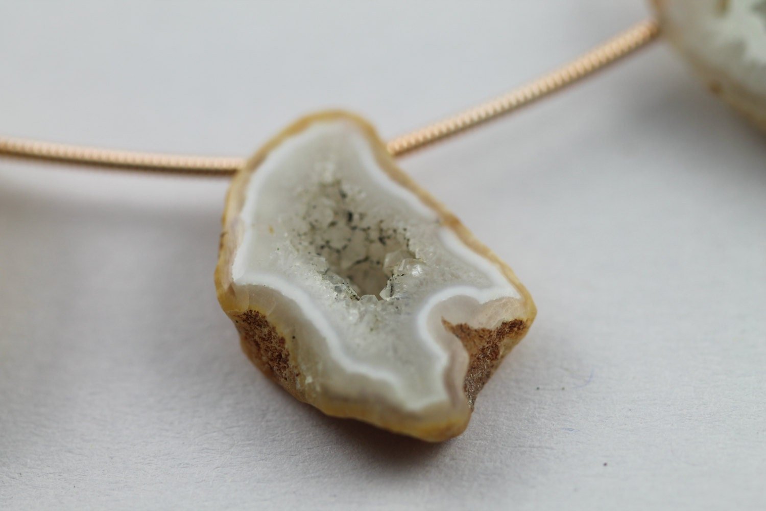 1 Strand 15 - 30 mm long agate druzy slice beads natural agate gemstones geode sliced bead - Meena Design
