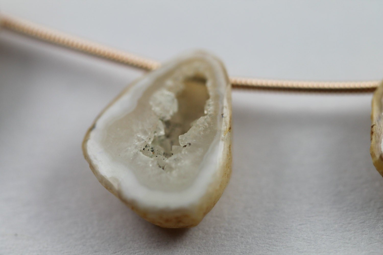 1 Strand 15 - 30 mm long agate druzy slice beads natural agate gemstones geode sliced bead - Meena Design