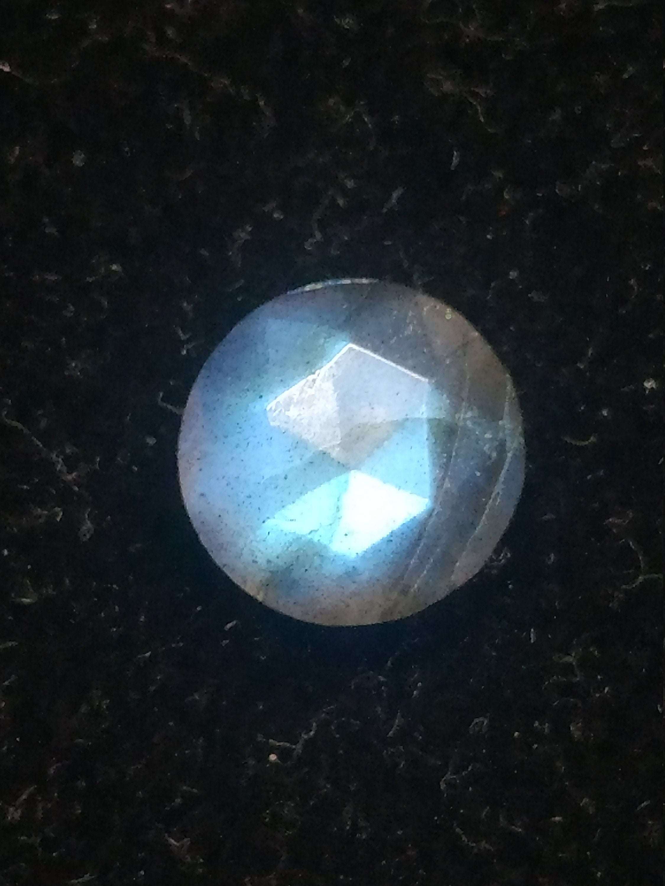 10 mm Round Labradorite Rose Cut Briolette Natural Gemstone - Meena Design