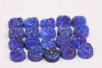 10 mm, Round Natural Druzy, Gem Stone, Rough stones, stone supplies, gemstone pairs - Meena Design