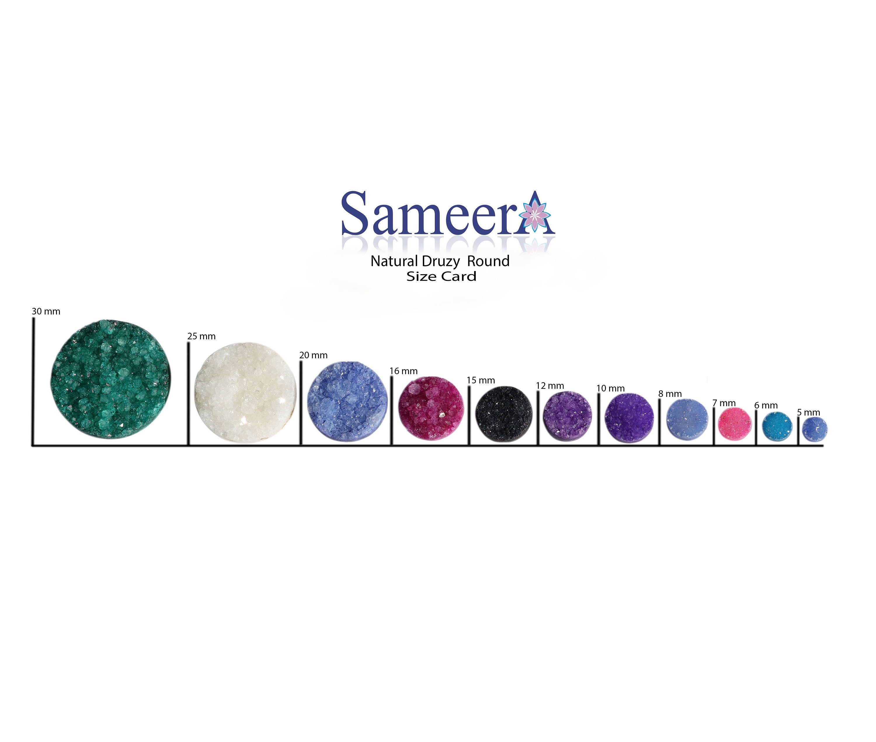 10 MMConnector Green Agate Druzy Stone Bezel Gold PLated Brass - Meena Design