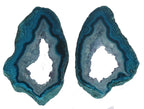 35 - 55 mm Agate Geode Slice Pairs Aqua *Order Exact pieces as in photos* - Meena Design