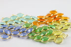 8 mm Chalcedony gemstone pendants Round Bezel - Meena Design