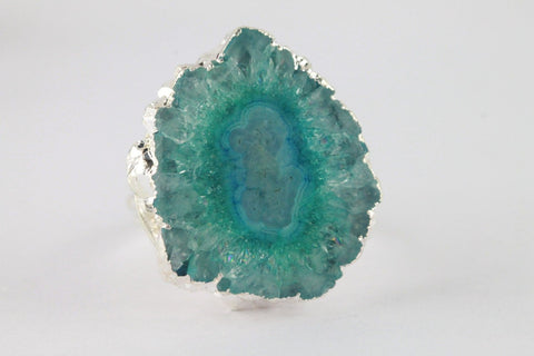 Beautiful Solar Quartz Handmade Ring, Unique Gift Idea for Her, Elegant Solar Quartz Flower Ring, Gifts For Her, Free Shipping, 25-30 mm - Meena Design