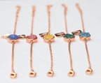 bridemaids gifts, wedding gifts, 手镯, Armband, braccialetto, gifts for her, gold druzy bracelet, Personalize Bracelet - Meena Design