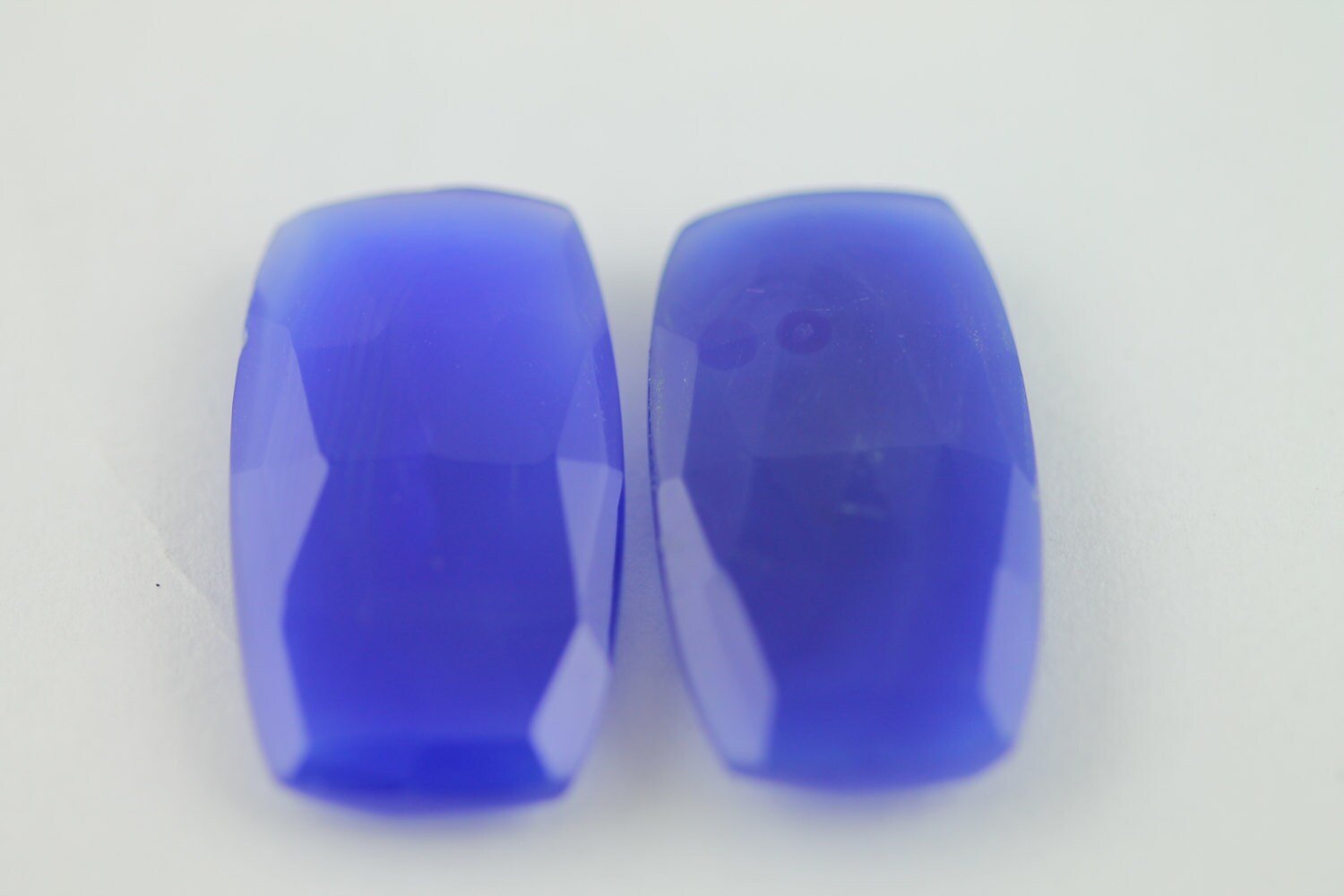 Chalcedony calibrated Faceted Stones Pairs - Meena Design