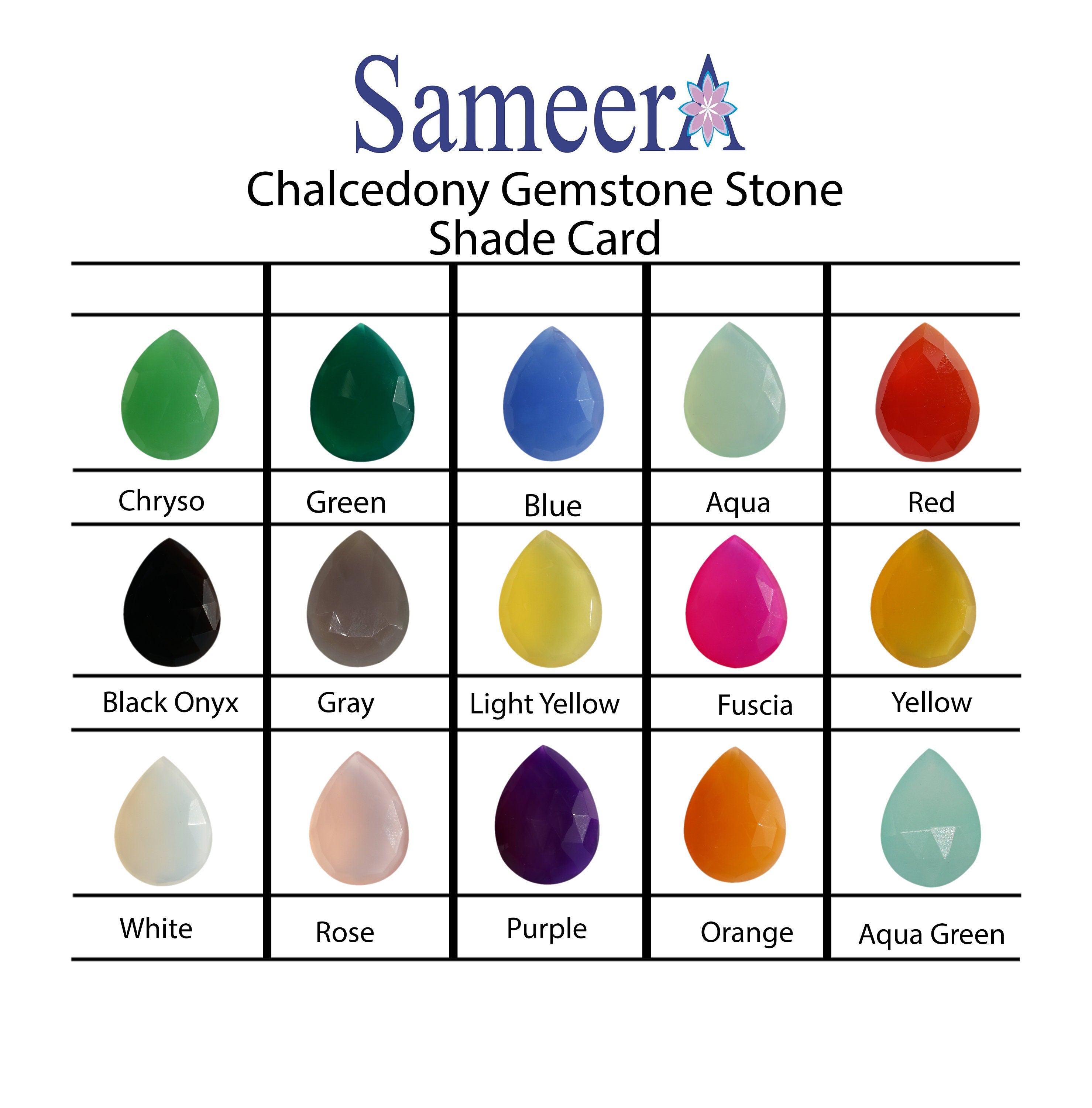 Chalcedony calibrated Faceted Stones Pairs - Meena Design