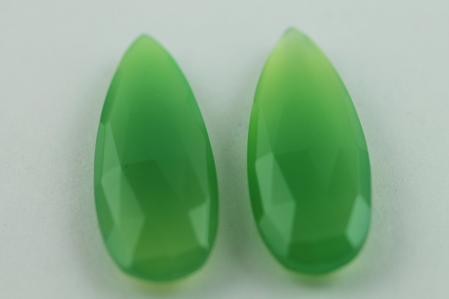 Chalcedony calibrated Faceted Stones Pairs - Meena Design