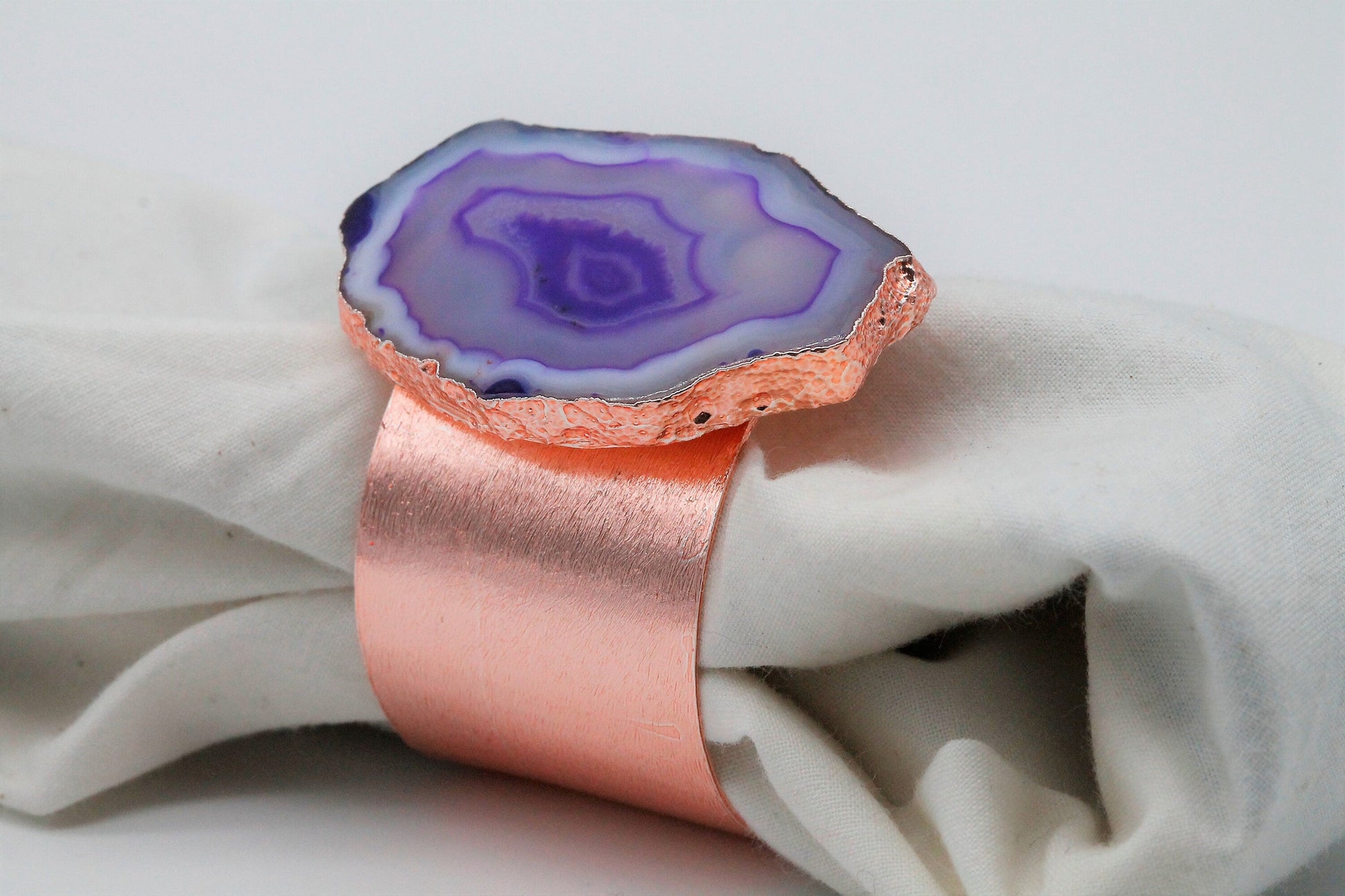 Chic Napkin Ring, Natural Gemstone Agate Handmade, Home And Table Decor Set of 4/6/12 or More - Meena Design