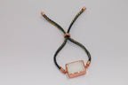 Cord Bracelet Druzy Rectangle - Meena Design