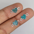 Dainty Heart Druzy Connector, Natural Gemstone Supply - Meena Design