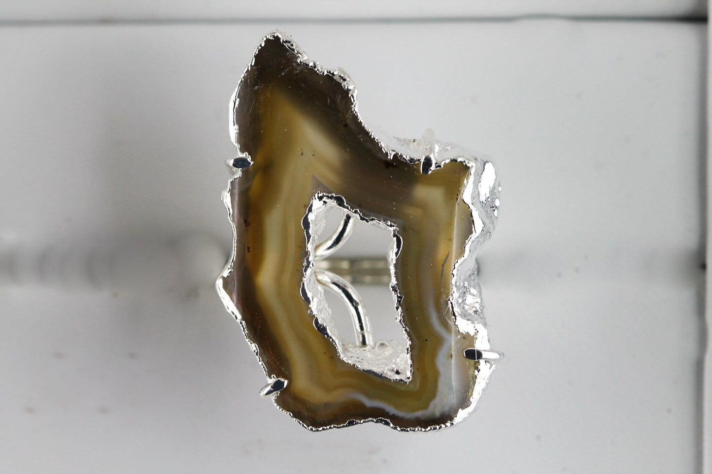 Elegance Geode Druzy Slice Ring, Wholesale Store & Gem Show Supply - Meena Design