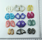 Gemstone Pairs 30 - 50 MM Natural Agate Geode Slice Pairs Hand Polished Two Side - Meena Design