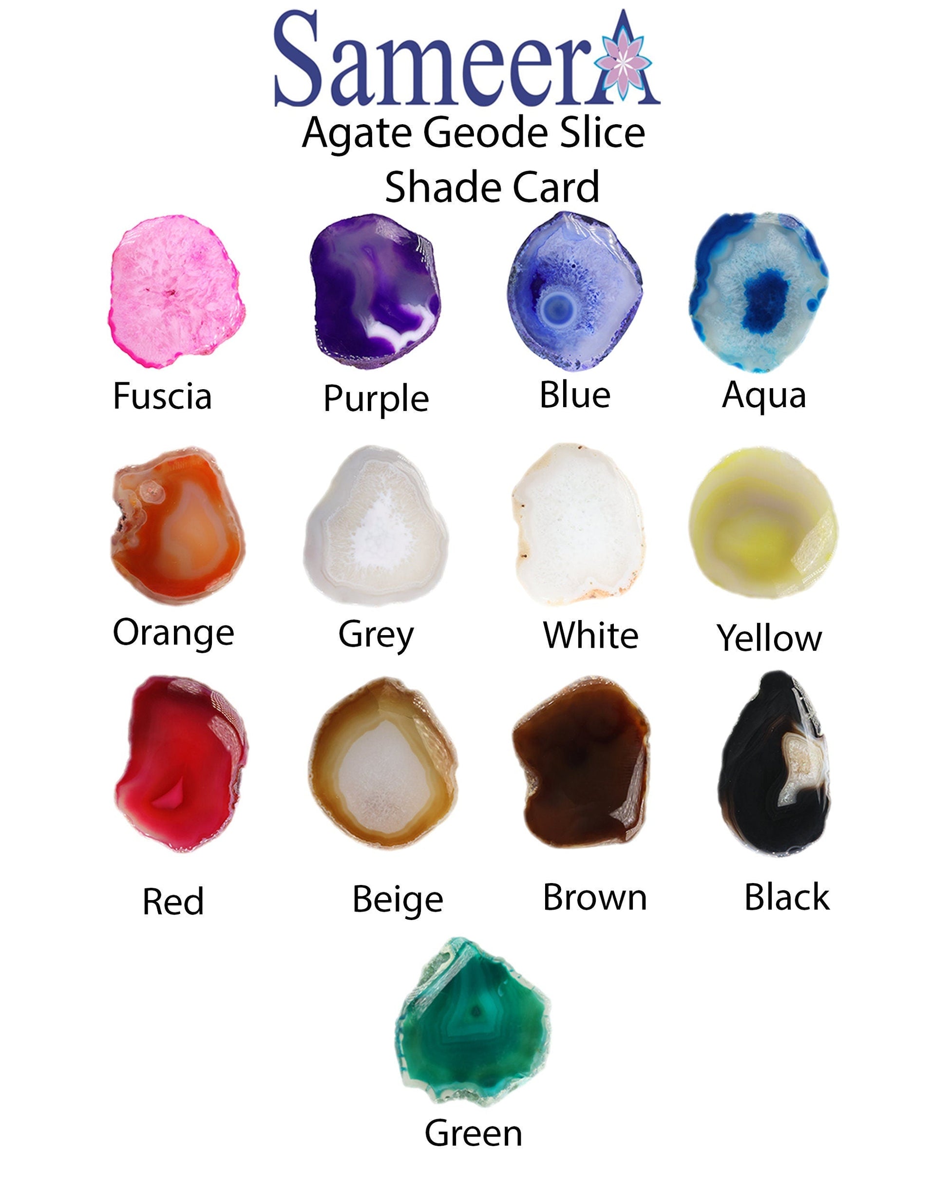 Gemstone Supply Handpicked Geodes, Geode Slice, Agate Slice Jewelry Making by Artist, Designers And Jewelers, Beading Supply, 15-50 MM - Meena Design