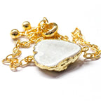 Geode Chain Bracelets Adjustable Handmade - Meena Design