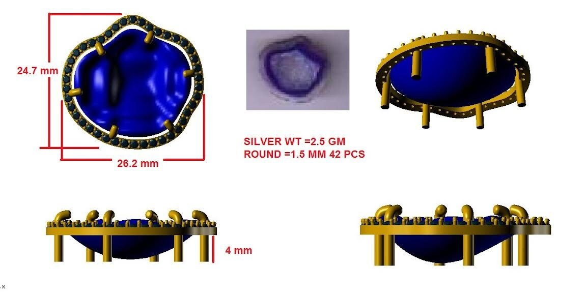 Geode Ring Cz - Meena Design