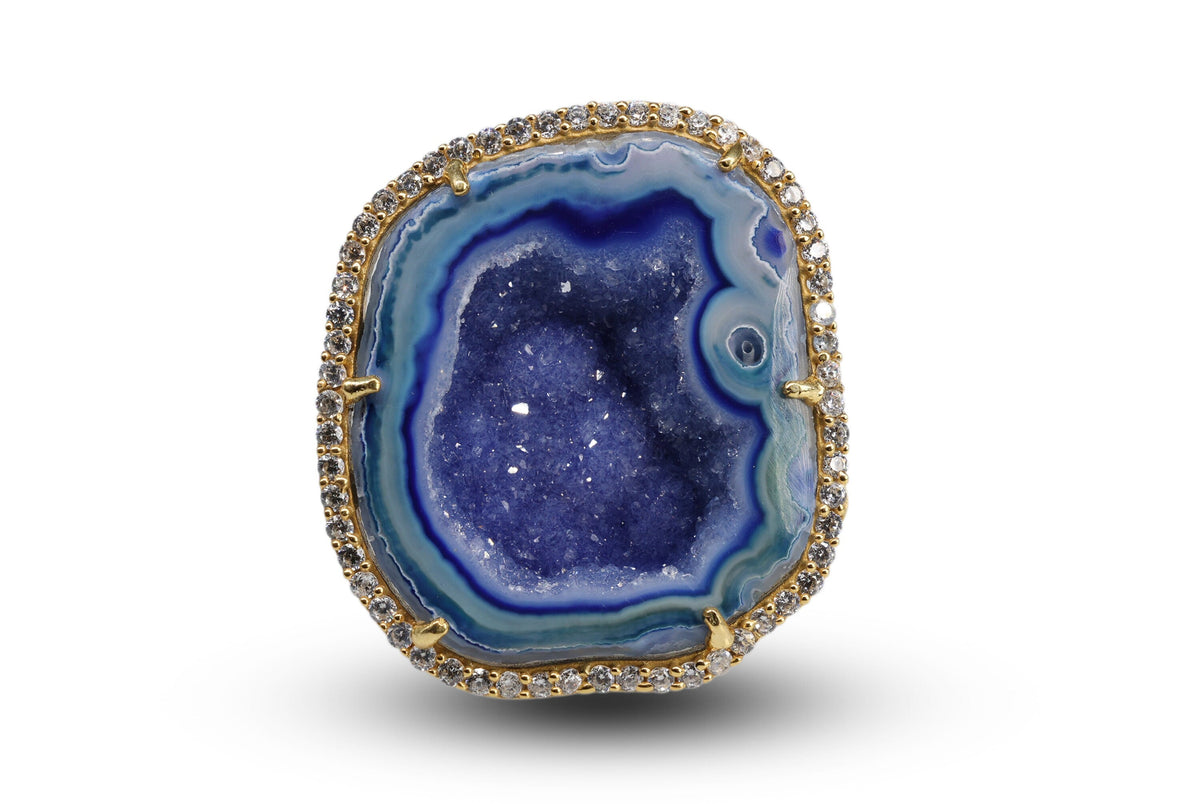 Geode Ring Cz - Meena Design