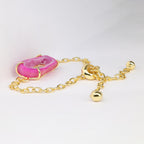 Goddess Geode Druzy Bracelet Adjustable - Meena Design