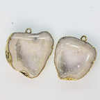 Gold Yellow Cave Druzy or Tobasco Druzy geode Pairs *Order Exact Pairs as in Photos* - Meena Design