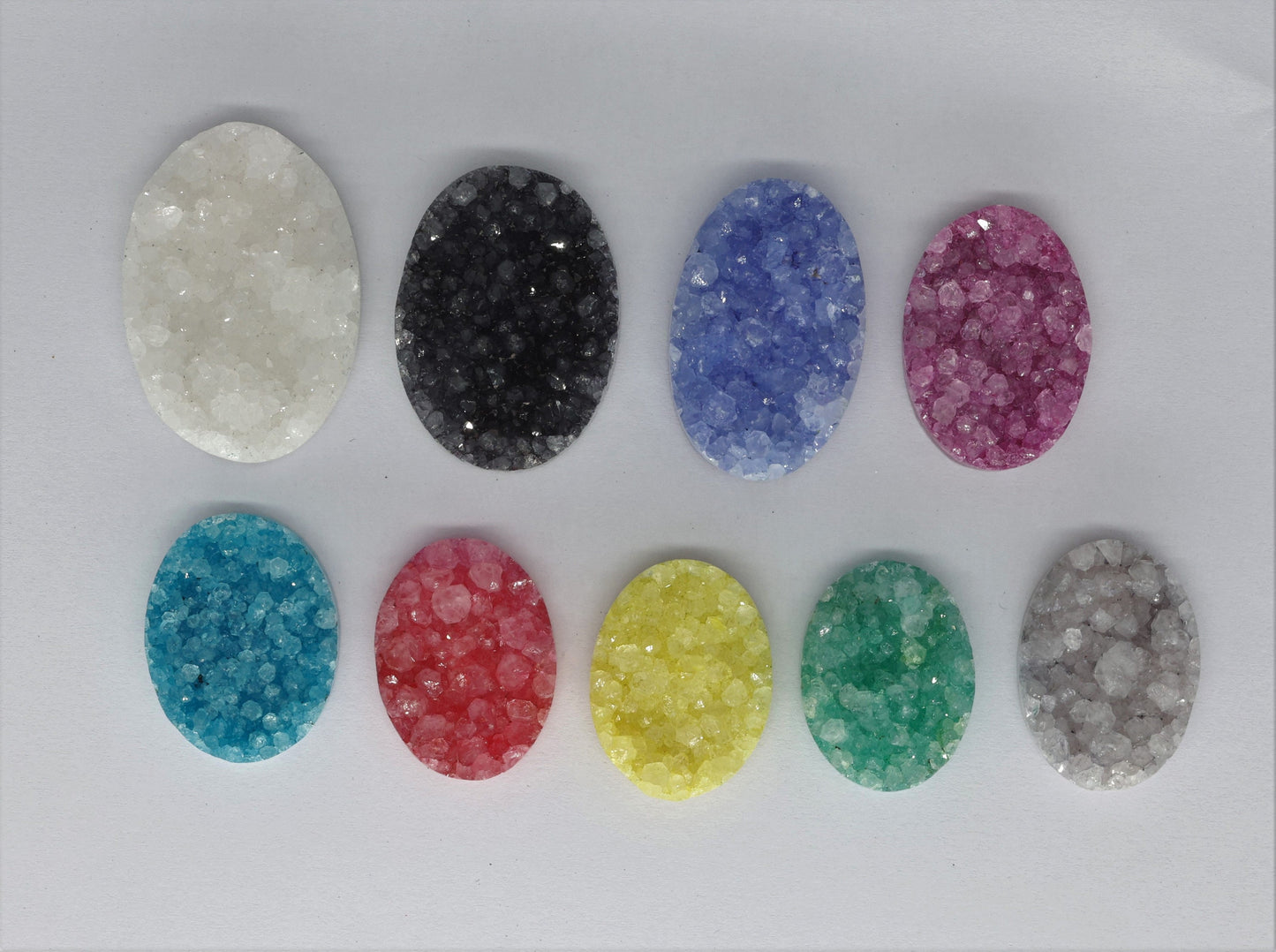 Large Oval Druzy gemstones 15 - 70 mm Long gemstone supplies