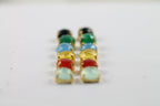 Lapis , stud, cabochon earrings, gemstone stud, mimalistic studs, gold gemstone studs, lapis lazuli - Meena Design