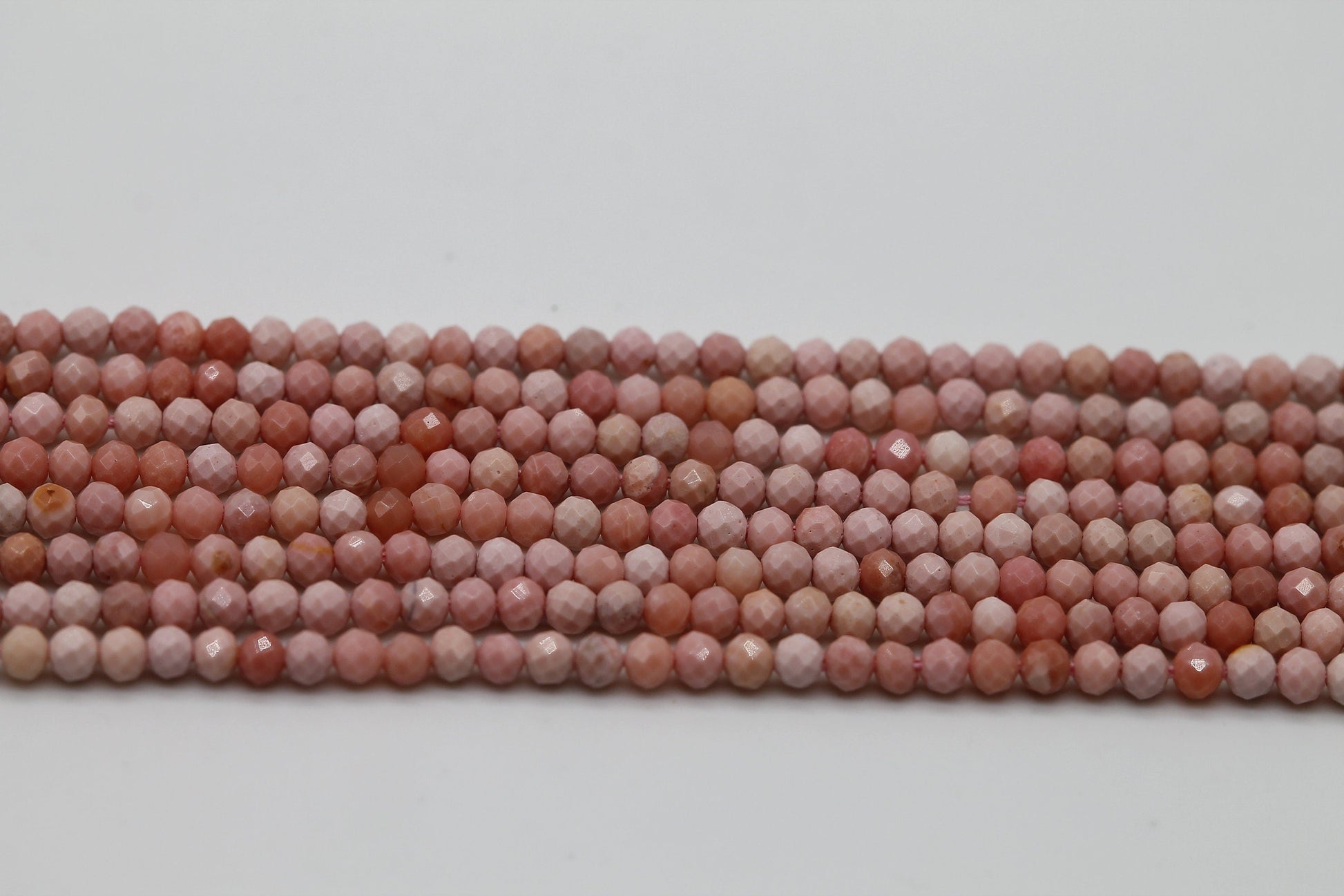 Lines Beads Pink Opal Size 2 MM - Meena Design
