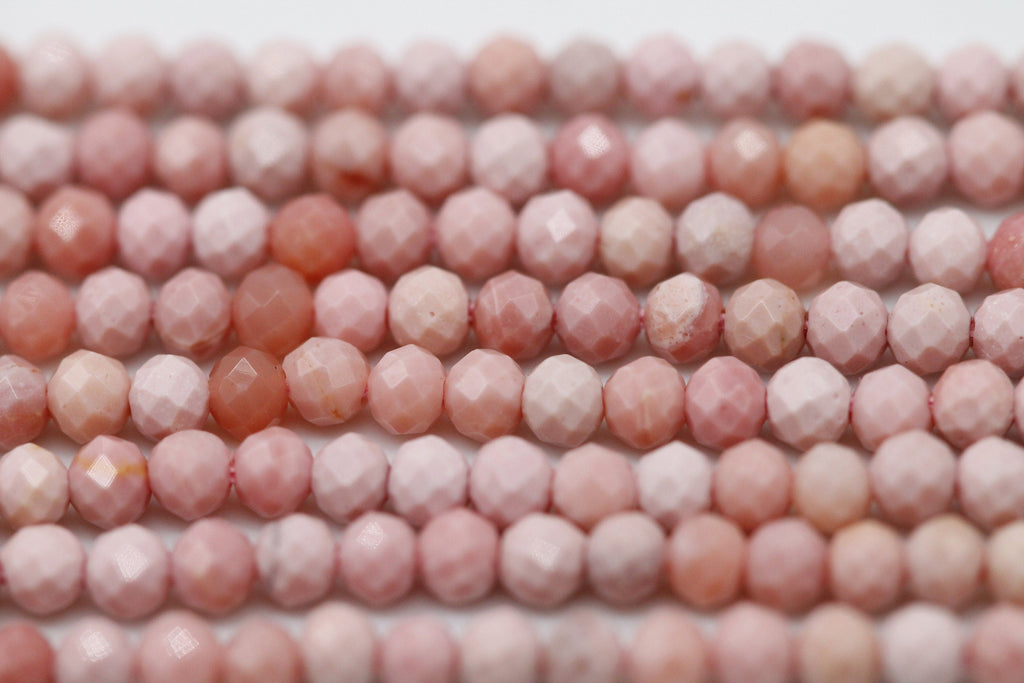 Lines Beads Pink Opal Size 2 MM - Meena Design