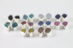 Marquise Druzy Dainty And Minimalistic Studs, 5x10 mm - Meena Design