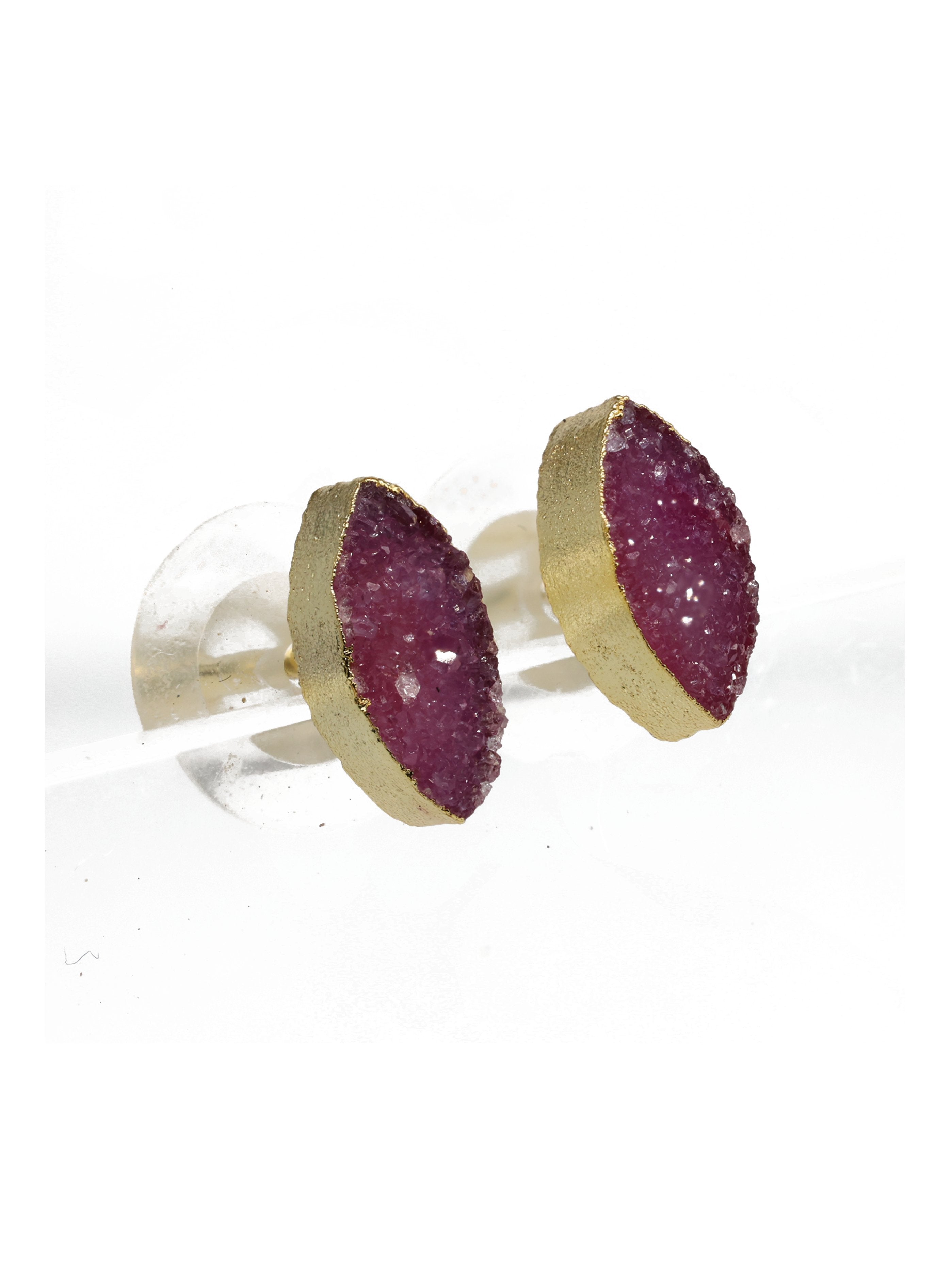 Minimalistic Studs Dainty Marquise Druzy - Meena Design