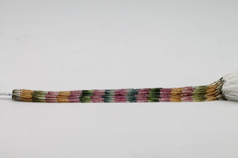 Multi Toumaline Beads Lines 2 mm - Meena Design