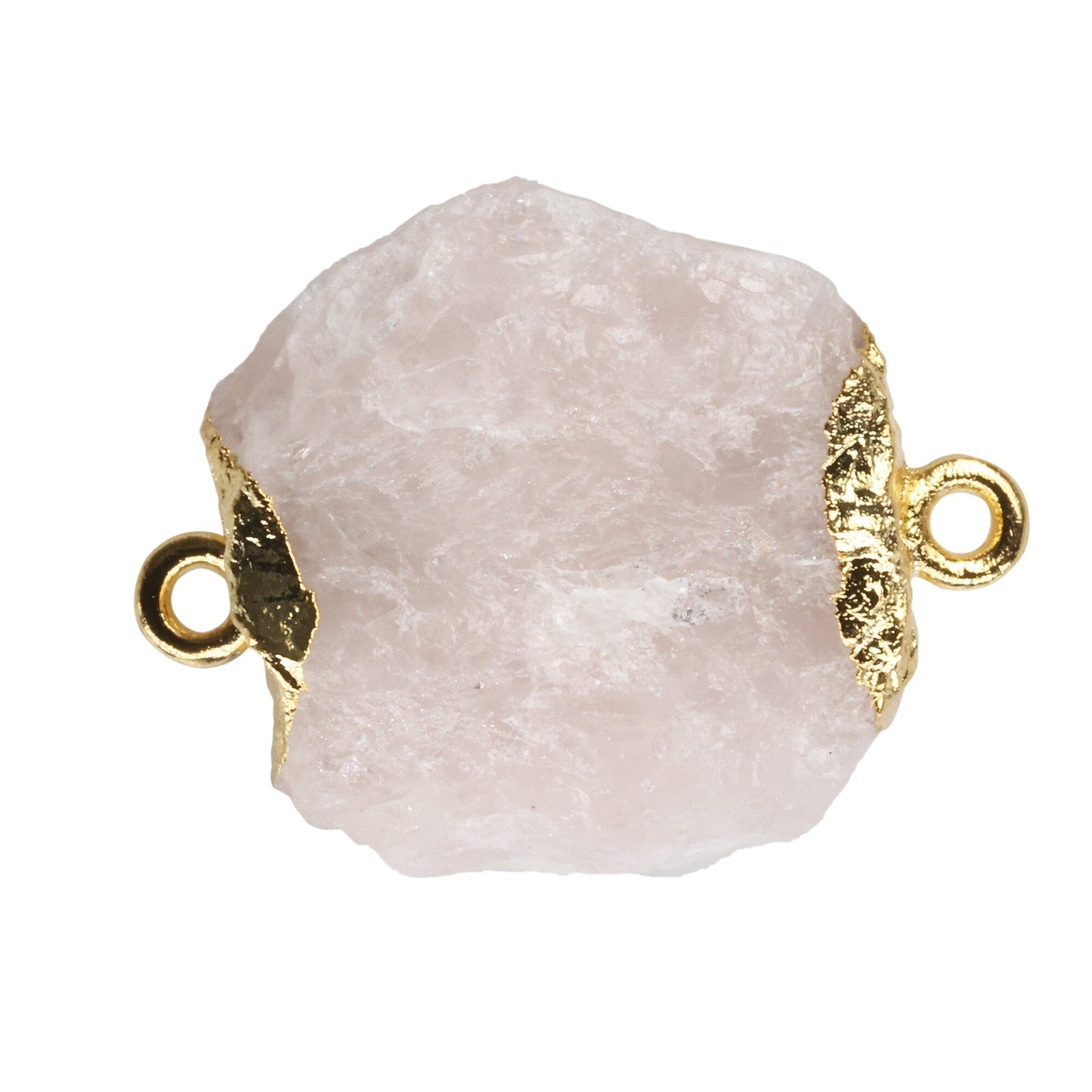 Natural Raw Gemstone Connectors Gold Pendants,16 - 18 mm, - Meena Design