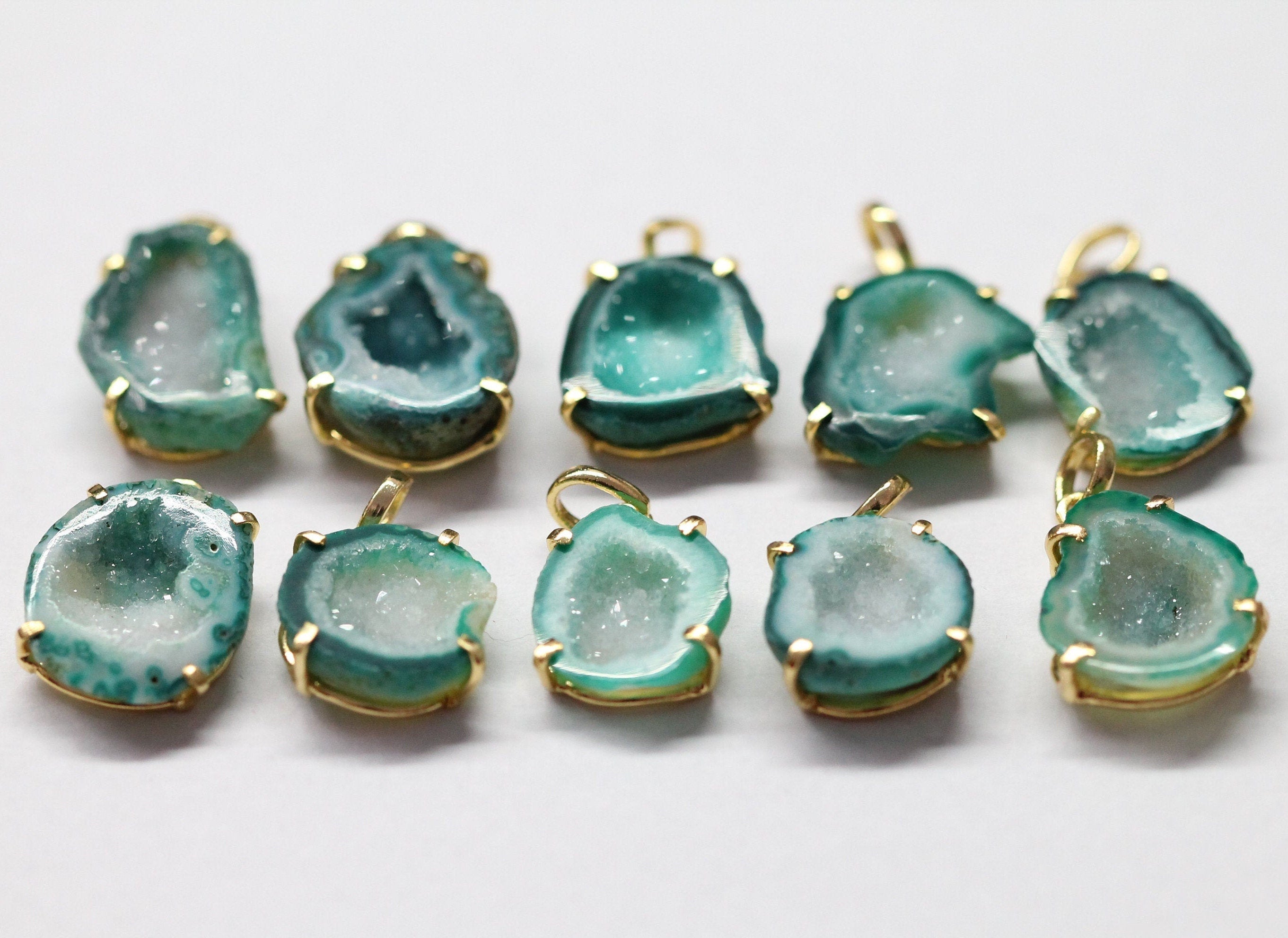 Pendants Agate Druzy Geode - Meena Design