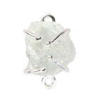 Raw Gem Stone charms Handmade, Amethyst, Garnet, Citrine, Lapis, Rose Quartz, lemon, Green Strawberry, Aquamarine, Iolite - Meena Design
