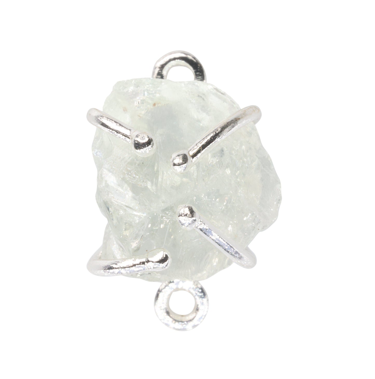 Raw Gem Stone charms Handmade, Amethyst, Garnet, Citrine, Lapis, Rose Quartz, lemon, Green Strawberry, Aquamarine, Iolite - Meena Design